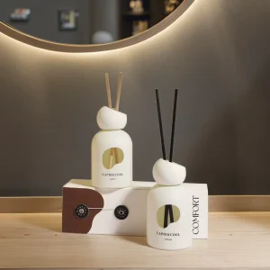 Glass Aromatherapy Reed Diffuser Set Sustainable Handmade Alcohol Free Formula Long Lasting Fragrance (90 120 Days) For Home