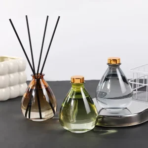 Glass Bottle Reed Diffuser with Natural Fragrance for Home Hotel Restroom and Office