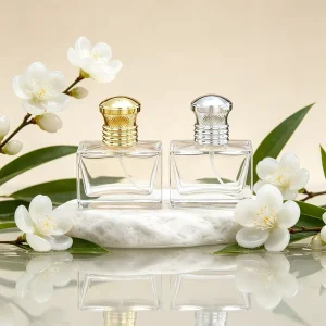 Glass Clear Cylinder Perfume Bottle Atomizer with Spray Applicator 30ml 100ml 75ml 15mm
