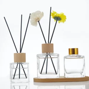 Glass Home Plug in Air Flower Empty Custom Fragrance Luxury Professional Aroma Reed Diffuser Bottle