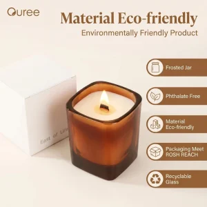 Glass Soy Wax Scented Candle Creative High-end Scented Candle Ornament for Home Use