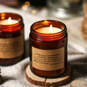 Glimmer Story HM45 Aromatherapy Soy Wax Scented Candle Fragrance Cup shaped High end Bedroom Decoration