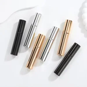 Gold Stamped Matte Finish Glass Perfume Spray Bottles 5ml 10ml for Cosmetic Use Boxed