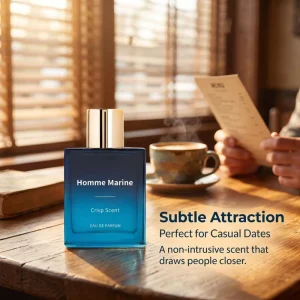 Golden Mirror Cap Marine Unisex EDP Fresh Aquatic Eliminate Odor Daily Business Dating Portable Perfume