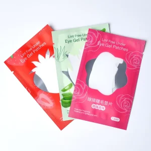 Grafted Eyelash Fragrance U-shaped Eye Patch, Strawberry, Rose, Aloe Vera Flavored Isolation and Moisturizing Eye Patch
