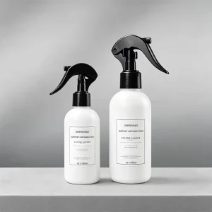 HDPE Plastic Round Trigger Spray Bottle for Car Detailing, Room, Bathroom, and Cleaning
