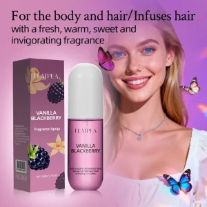 Hair Fragrance Spray with Sweet Vanilla Blackberry Notes Refreshing Long Lasting Hair Mist