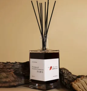 Handcraft Sophisticated Wine Shaped Glass Vessel with Premium Fragrance for Home&Ambiance Gifting 500ml Luxury Reed Diffuser