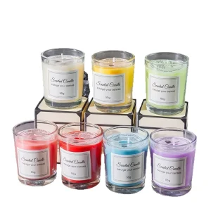 Handcrafted Modern Soy Wax Scented Candles High End Luxury Aroma Smokeless Home Decoration Holiday Votive Candles