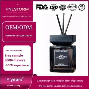 Handcrafted Natural Reed Diffuser with Bergamot & Orange Oil for Living Rooms