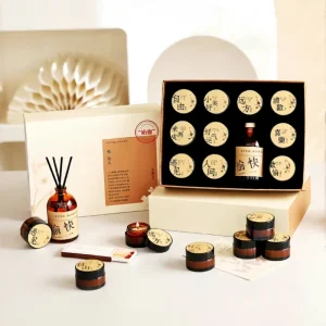 Handmade Aromatherapy Candle Gift Set for Birthday Christmas Presents Eco Friendly Home Bedroom Use Long Lasting Premium Quality