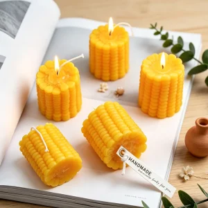 Handmade Artificial Corn Candle Creative Aromatherapy Candle Soy Wax Smokeless Creative Indoor Birthday Wedding Photo Decor