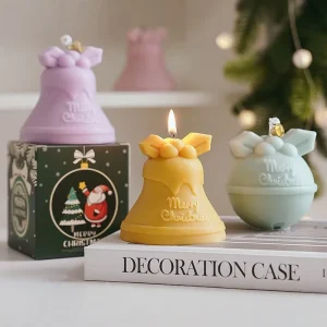 Handmade Bell Shaped Scented Candles Non Toxic Environment Friendly Christmas & New Year Home Decoration Souvenirs