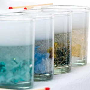 Handmade Environment Friendly Long lasting Gel Candles Dried Flowers Aromatherapy Scented for Holiday Diwali Father’s Day