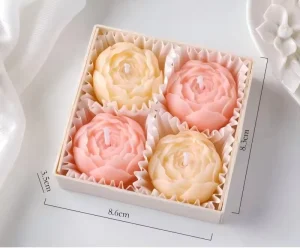 Handmade Flower Shaped Scented Candles for Home Decoration