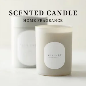 Handmade Frosted Glass Natural Scented Candle Luxury Aromatherapy Candle Long Burning for Home Decor and Wedding Gift