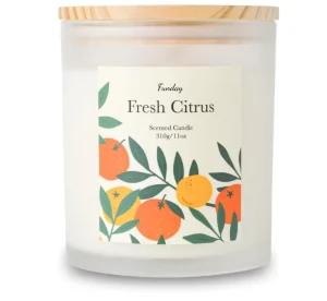 Handmade Fruit Leaves Soy Wax Scented Candle Eco Friendly Aromatherapy Candle For Home Decoration Wedding Gift