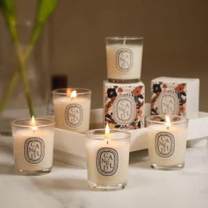 Handmade High End 50g Glass Cup Aromatherapy Candle Long Lasting Soy Wax Scented Candle for Christmas and Birthdays