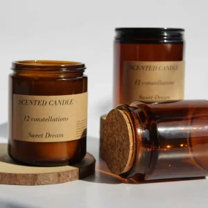 Handmade Luxury Soy Wax Scented Candles Glass Jar Pillar Pattern Home Decor Easter Thanksgiving Christmas Yoga Gift Sets