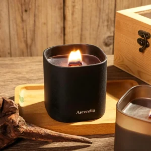 Handmade Metal Jar Soy Wax Custom Luxury Dark Scented Candle Aromatherapy Holiday Private Label Christmas Environment Friendly
