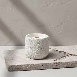 Handmade Modern Minimalist Cement Soy Wax Candle Aesthetic Concrete Scented Votive Custom Aroma for Home Decoration Christmas