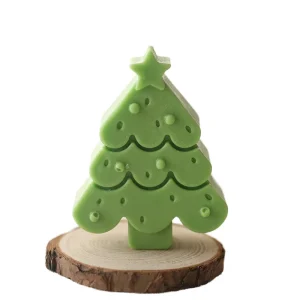 Handmade New Year Decoration Photo Props Christmas Tree Shape Scented Candle Fragrance Aromatherapy Soy Wax Home Decoration