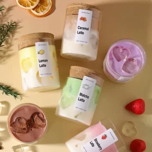 Handmade Novelty Unique Coffee Home Fragrance Aroma Candle Birthday Party Decoration Soy Wax Glass Jars Scented Candle