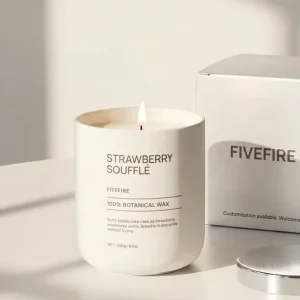Handmade Pure Natural Soy Wax Smokeless Scented Candles With Colors Logo for Home Decor and Holiday Gift