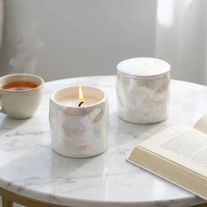 Handmade Ready 225g Multiple Fragrances Pearl Glaze Ceramic Natural Soy Wax Multiple Scents Scented Candle