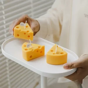 Handmade Scented Cheese Shaped Aromatherapy Candles Holiday Decor & Gifts Cross Border Creative Modeling Soy Wax