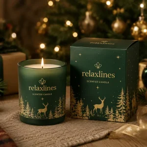 Handmade Scented Soy Candles Custom Glass Jars in Assorted Sizes & Colors for Holiday Candles