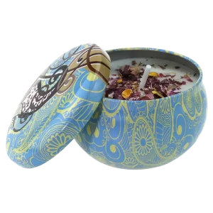 Handmade Scented Tin Aromatherapy Candles Soy Wax Massage Oil Candles Valentine’s Day Thanksgiving Christmas Halloween Wedding