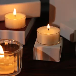 Handmade Soy Wax Gift Set with Pear-Scented Candles, Pillar Shape, Glass Jar
