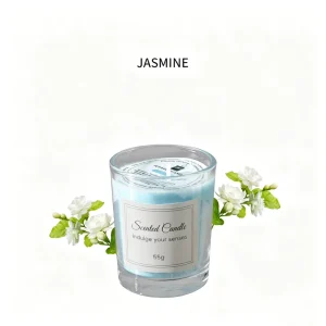 Handmade Soy Wax Scented Candle in Glass Jar with Gift Box for Home Decoration