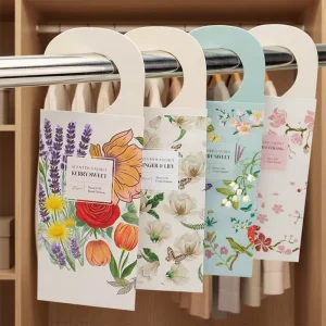 Hanging Paper Car Air Freshener Long Lasting Scent Natural Fragrance Home Use Wardrobe Scented Sachet Aromatherapy