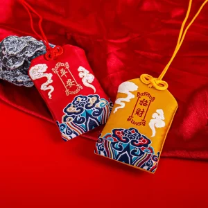 Happiness and Lucky Botanical Scented Sachet Aroma Cotton Bag Hanging Fragrance Gift Bag with Bead