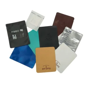 Heat Seal Portable Food Grade Laminated Retort Pouch Gravure Printed Mini Drip Tea Coffee Powder Bags