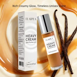 Heavy Cream Vanilla Perfume Oil Sweet Gourmand Roll on Fragrance Long Lasting Unisex Perfume 10ML 0.34FL.oz