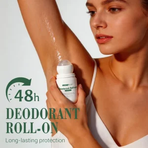 Heavy Duty Long Lasting Deodorant Extra Strong Antiperspirant Roll on with Intense Aroma Alcohol Free Clear Body Roll on