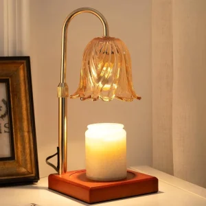 Height Adjustable Timing Switch Wax Melting Lamp Eco friendly Smokeless Candle Lamp Bedside Electric Candle Warm Lamp