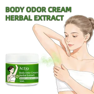 Herbal Body Odor Control Cream Underarm Sweat & Odor Removal Gentle & Effective All Day Freshness Deodorant