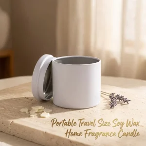 High Cost Performance Custom Fragrance Simple Decorative Lidded Tin Jar Natural Soy Wax Candle for Bedroom Office Home Decor