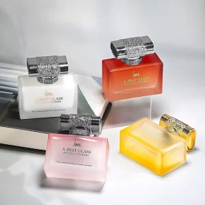 High End Clear Square Glass Perfume Bottles 30ml 50ml 100ml Luxury Fragrance Containers Empty Refillable Luxury Fragrance