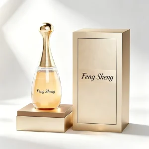 High End Custom Luxury Gold Perfume Gift Box with Lid and Base Box Used for Premium Cosmetic Packaging