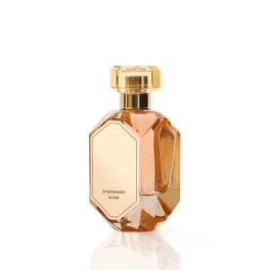 High End Empty Luxury Glass 50ml 100ml champagne Color Custom logo Spray Unique Perfume Bottle Reusable