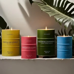 High-End Frosted Iron Candle Holders Straight Sconce for Aromatherapy and Home Decoration Stocked Souvenir Atmosphere