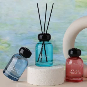 High End Hotel Series Eco friendly Handmade Reed Diffuser Long lasting Fragrance Ornament Air Freshener Glass Bottle Eau De