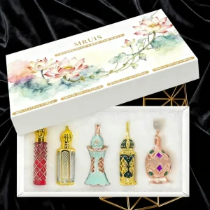 High End Luxury Arabic Perfume Set Long Lasting Rose Scent Classic Fragrance Liquid Parfum MINI Dubai Spa Fragrance