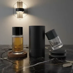 High End Transparent Glass Perfume Bottle Reusable Empty Perfume Bottle Suitable for DIY Perfume and Travel Clothes