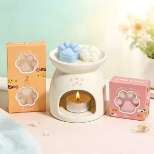 High Melting Point Clamshell Packaging Individual Hot Melting Aroma Candle Wax Blocks Natural Cute Scented Candle Wax Melts